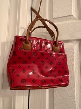 Red Patterned Rosetti Purse